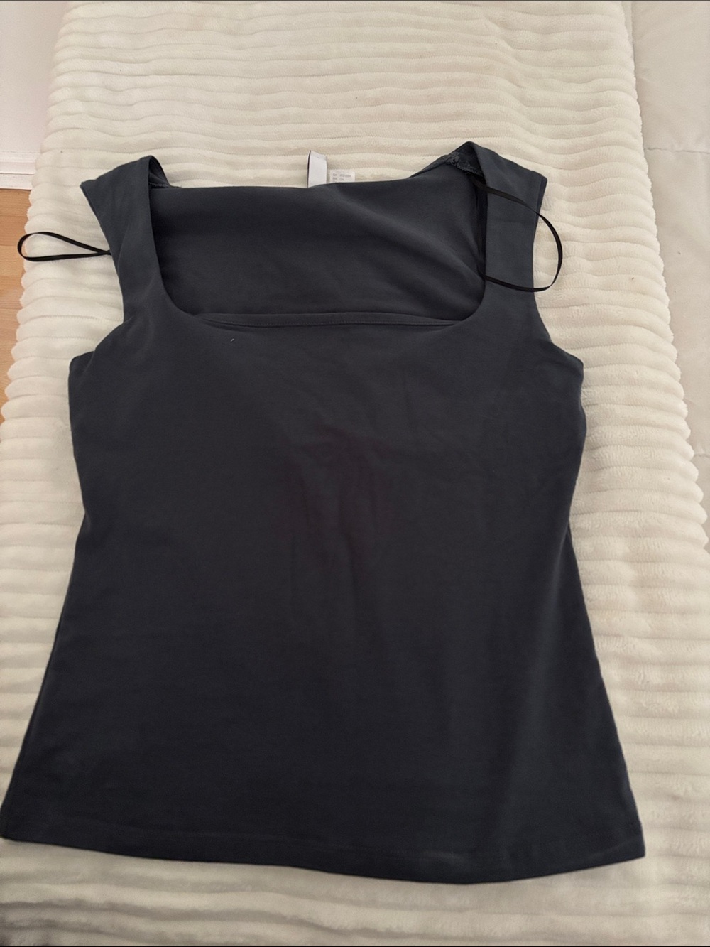 Women’s Black Square Neck Tank Top